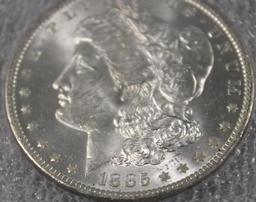 1885 O Slabbed Morgan Silver Dollar