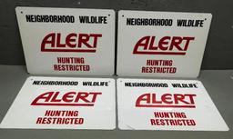 Restricted Hunting Signs