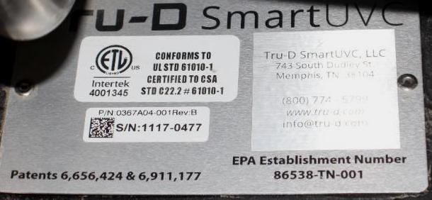 Tru-D Smart UVC Disinfecting Robot