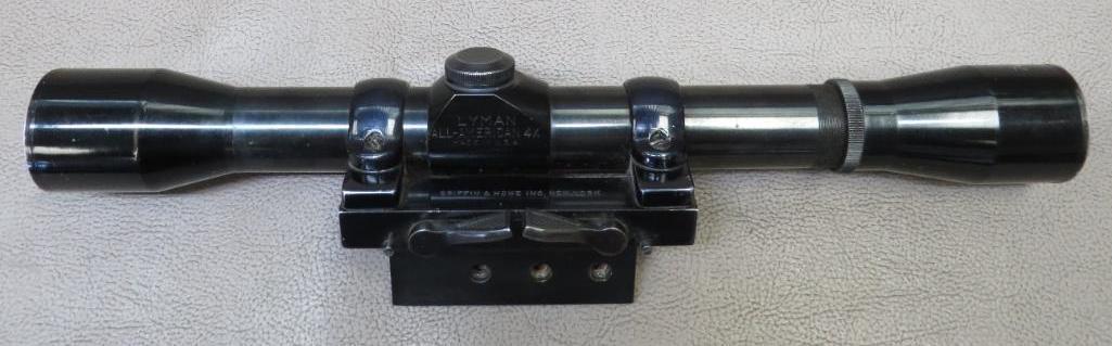 Griffin and Howe Scope Mount with Lyman All American Rifle Scope