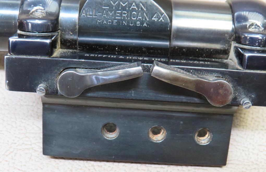 Griffin and Howe Scope Mount with Lyman All American Rifle Scope