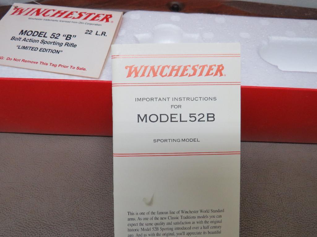Winchester 52 B Deluxe Limited Edition Sporting Model - 22LR, Rifle, SN-BS3290