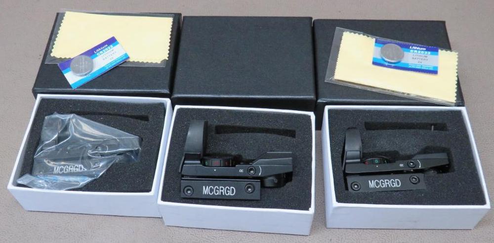 Three New in Box MCGRGD Red Dot Optics