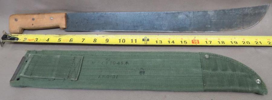 WWII Rea British Machete with Scabbard