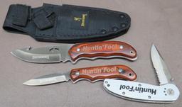 Brewing Huntin Fool Piggyback Knife Set
