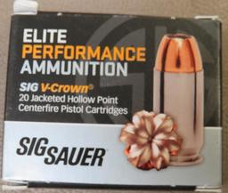 Sig Sauer V Crown 380 ACP Personal Protection Ammunition