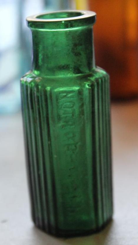 12 Small Antique Bottles Including Poison Bottles