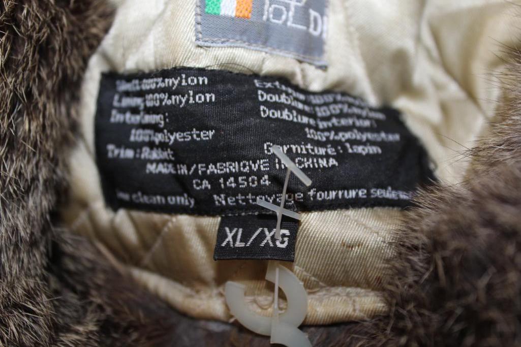 Three Older Fur and Leather Hats
