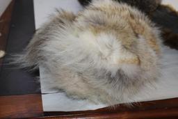 Three Older Fur and Leather Hats