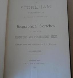 The History of Stoneham Mass Book by William B. Stevens
