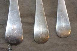Set of 10 Sterling Silver Forks