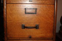 Excellent Hardwood Four-Drawer Filing Cabinet