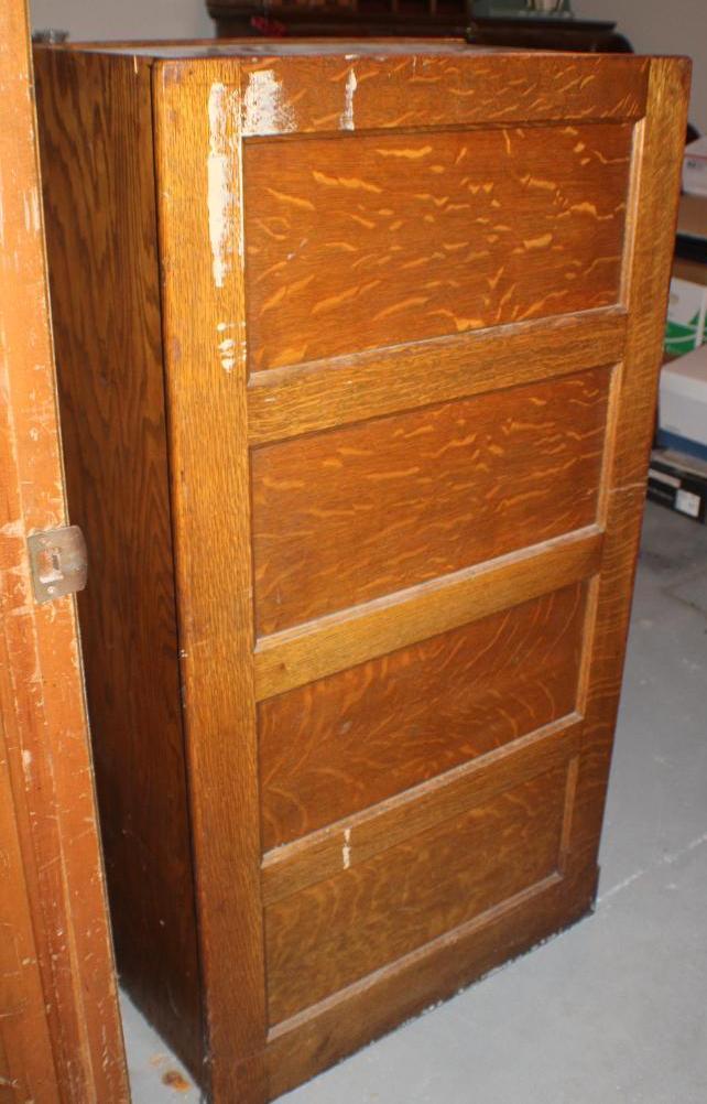 Excellent Hardwood Four-Drawer Filing Cabinet