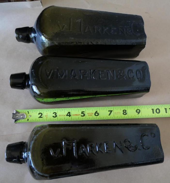 Three Rare V Marken & Co Case Gin Bottles