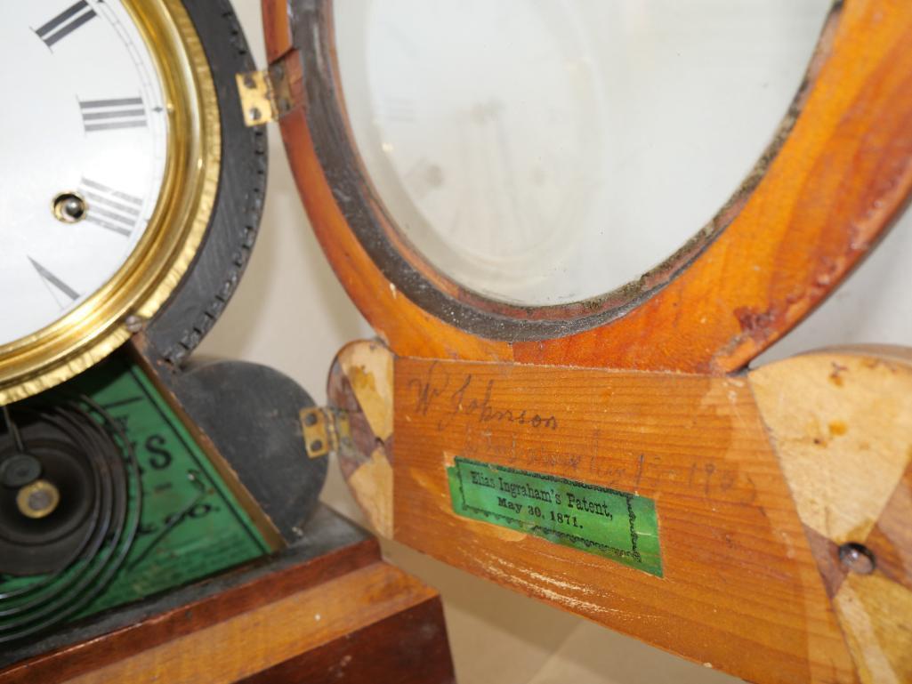 Antique Ingraham 8 Day Mantle Clock