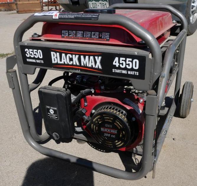 Black Max 3550 Watt Generator Proxibid