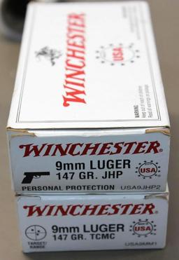 95 Rounds Winchester 9mm Luger Ammunition