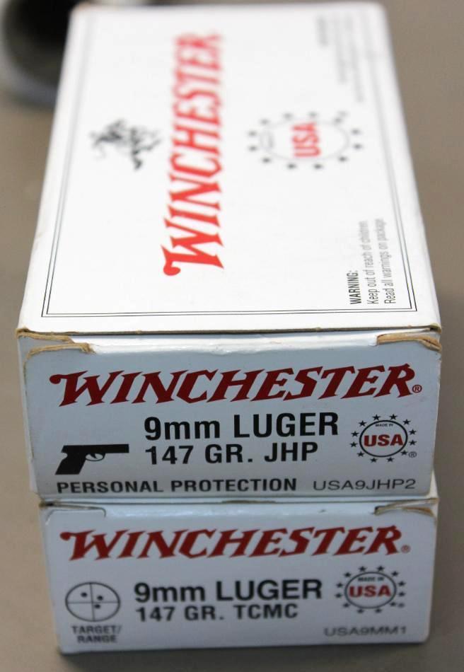95 Rounds Winchester 9mm Luger Ammunition