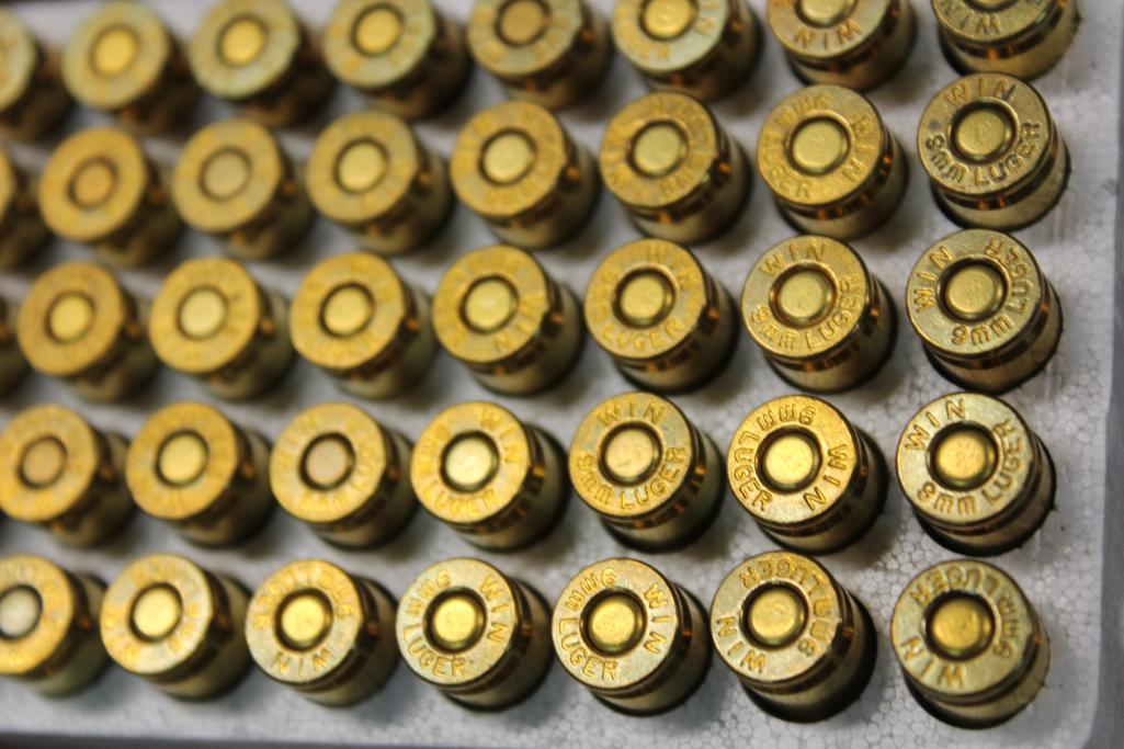 95 Rounds Winchester 9mm Luger Ammunition
