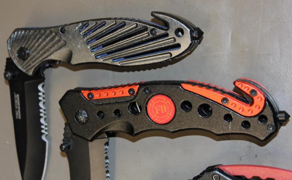 Four Large Folding Knives