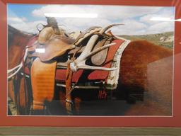 Western Art With Wood Frame