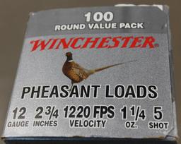 100 Round Value Pack Winchester 12 Gauge Pheasant Loads