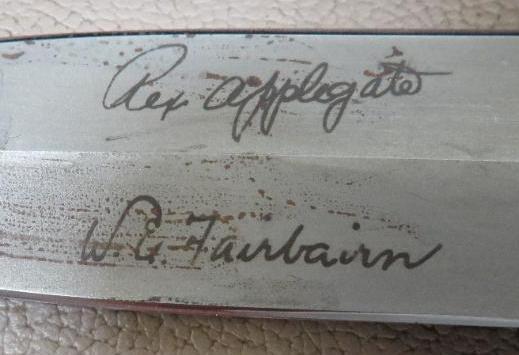 Rex Applegate Blackjack A2 Applegate Fairbairn Dagger