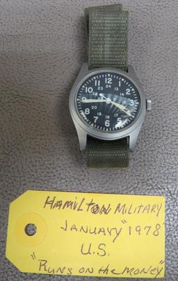 US Military 1978 Hamilton Wrist Watch