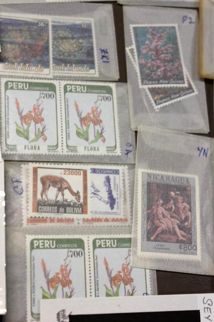 Collection of Mixed Non-Cancelled International Stamps