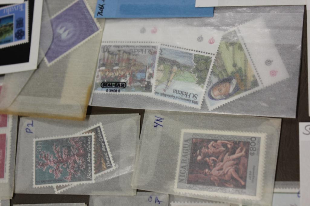 Collection of Mixed Non-Cancelled International Stamps
