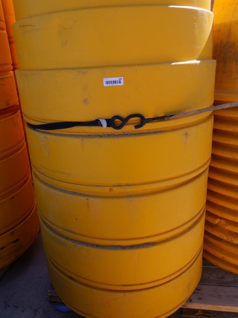 Ten 4'x3' Commercial bins with lids
