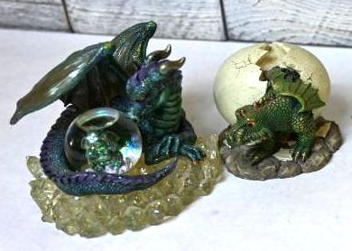 Five Dragon Figurines