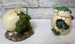 Five Dragon Figurines