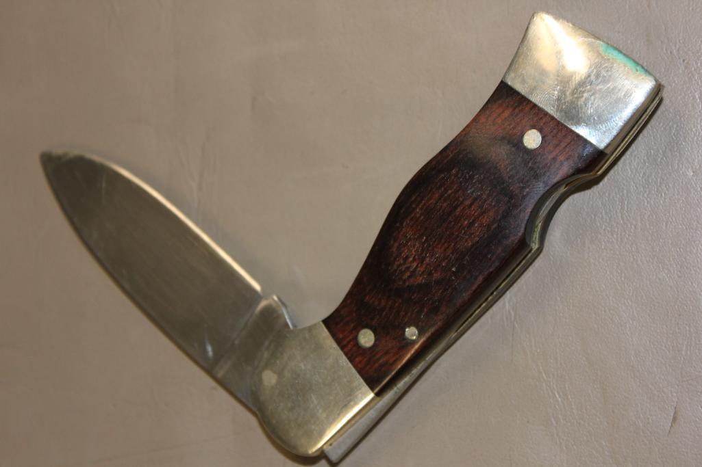 Excellent Western Folding Knife S-532 and Sheath