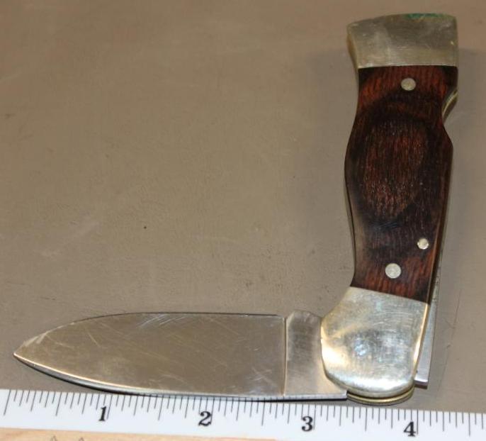 Excellent Western Folding Knife S-532 and Sheath