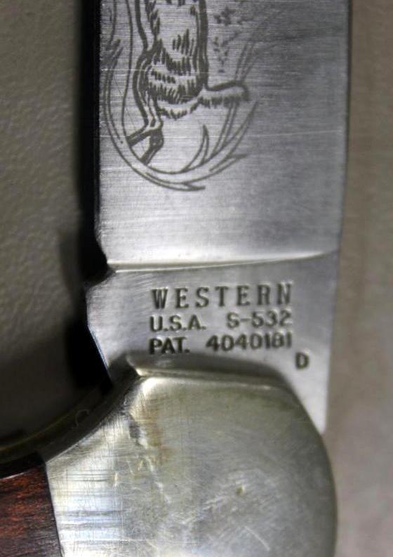 Excellent Western Folding Knife S-532 and Sheath