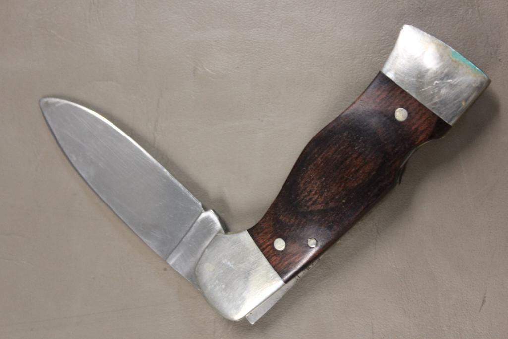 Excellent Western Folding Knife S-532 and Sheath
