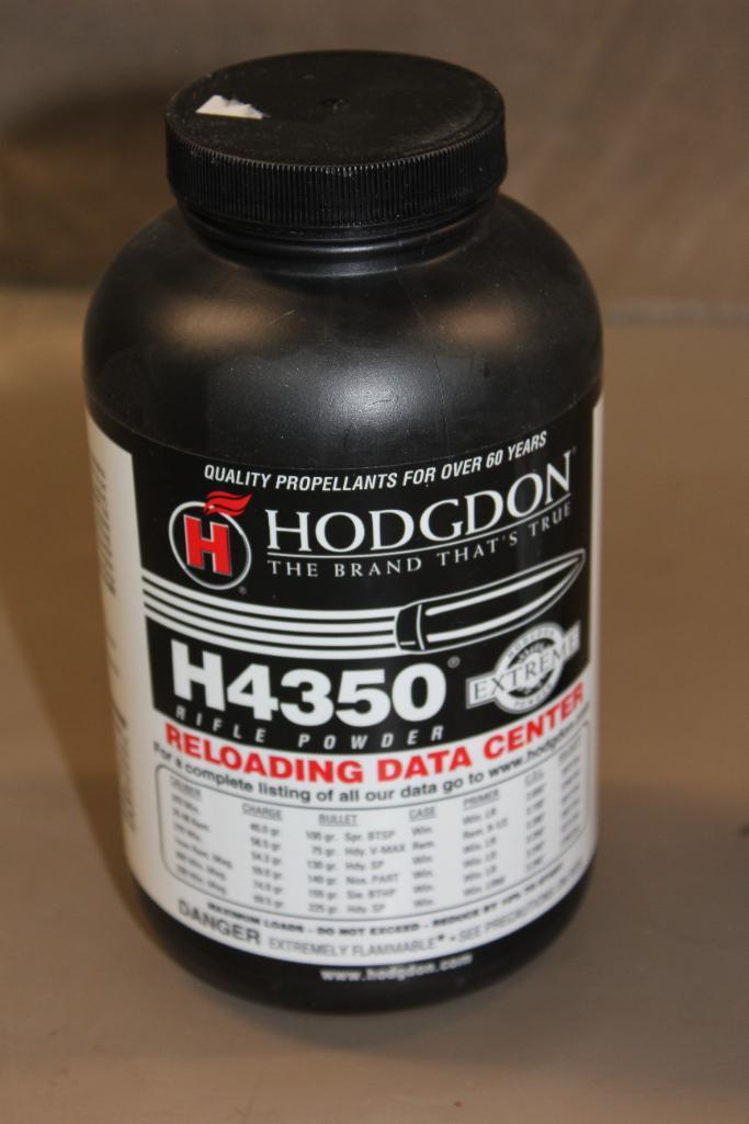 Full 1 lb. Container Hodgdon H4350 Rifle Powder **NO SHIPPING.**