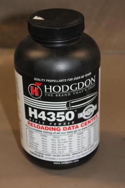 Full 1 lb. Container Hodgdon H4350 Rifle Powder **NO SHIPPING.**