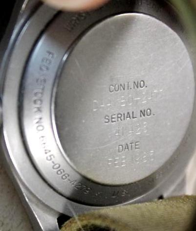 Benrus Military Watch Dated Feb 1965