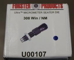 Forster Ultra Micrometer Seater Die 308 Win/NM New in Box