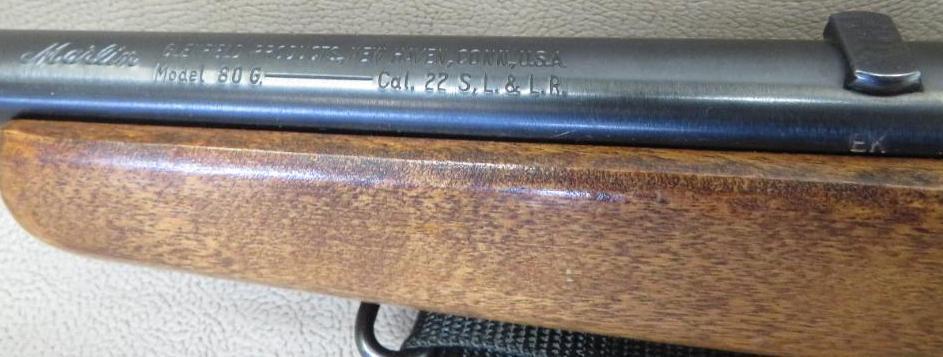 Marlin 80 G, 22 S,L,LR, Rifle, SN#-None Marked