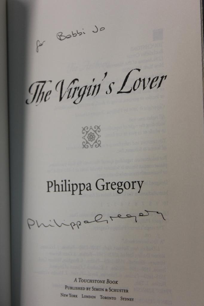 Six Novels Signed by Author, Phillipa Gregory