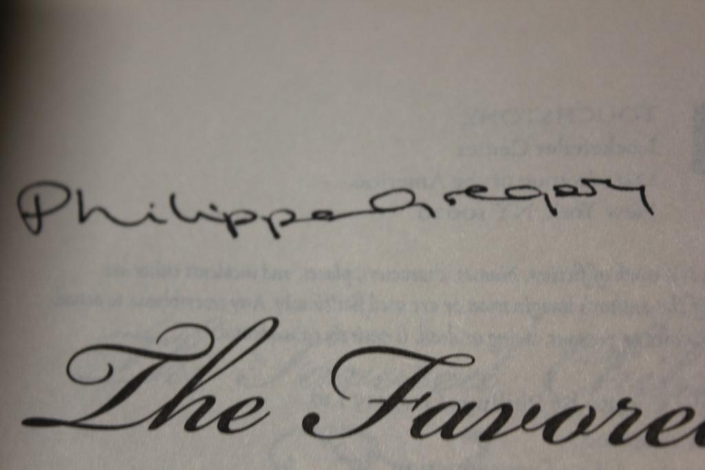 Six Novels Signed by Author, Phillipa Gregory