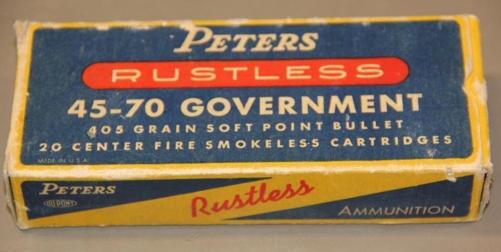 Box of 20 Rounds Peters 45-70 Government Rustless Ammunition