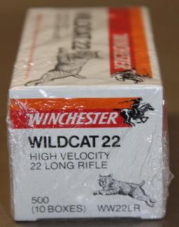 500 Rounds Winchester Wildcat 22