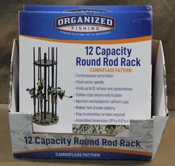 Two Organized Fishing Brand 12 Capacity Fishing Rod Racks