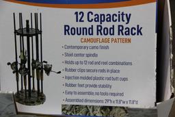 Two Organized Fishing Brand 12 Capacity Fishing Rod Racks