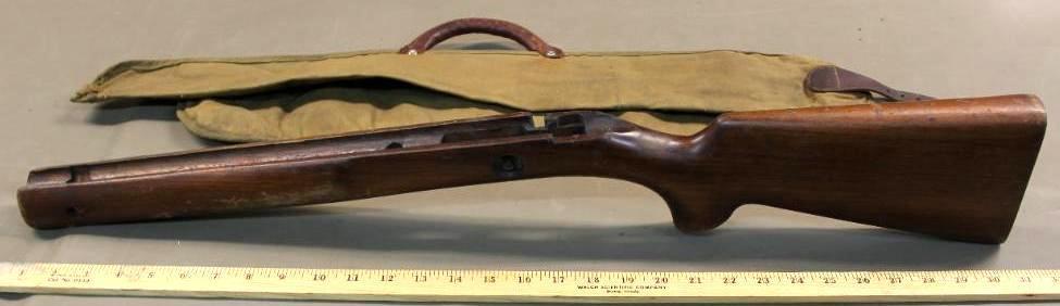 Wood Stock for Winchester 52 or 75 Target Rifle with Canvas Case