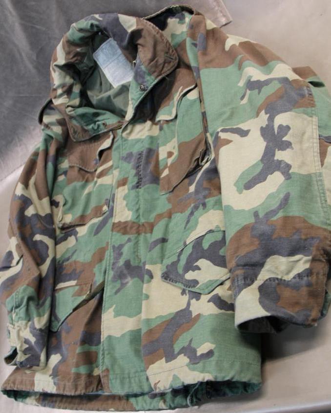 Two US Military Camo Cold Weather Coats